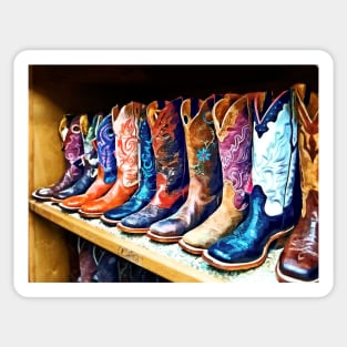 Fashion - Cowboy Boots Sticker